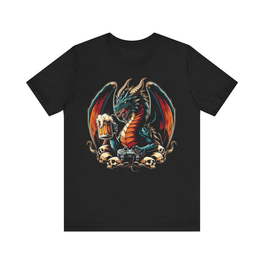 Video Game Beer Dragon T-Shirt